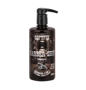 Shampoo Soft Fix 3 em 1 Barbe Shop  500ml