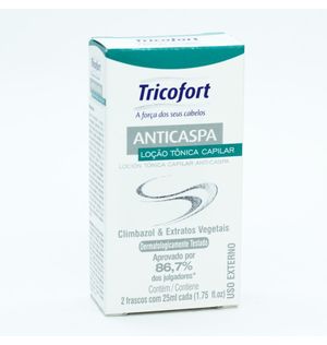 Locao Capilar Tricofort 25ml Tonica C/2 A.caspa