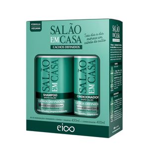 Kit Eico Salão Em Casa Cachos Definidos Shampoo + Condicionador 450ml
