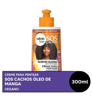 Creme para Pentear Capilar Salon Line S.O.S Óleo de Manga 300ml