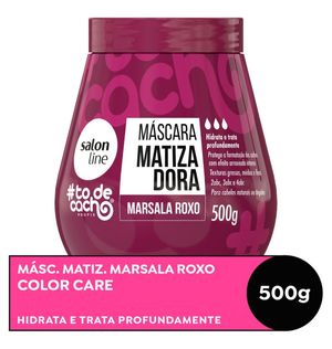 Máscara Matizadora Salon Line #todecacho Marsala Roxo 500g