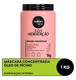 Máscara SOS Hidratação Óleo de Rícino Salon Line 1kg