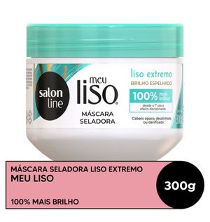 Máscara de Hidratante Meu Liso Extremo Brilho Espelhado Salon Line 300g