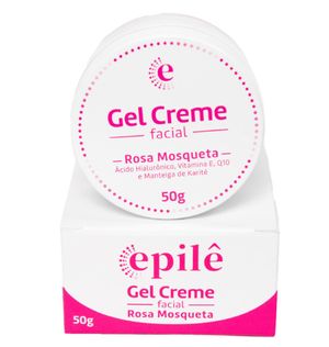 Gel Facial Epile 50g Creme Rosa Mosqueta