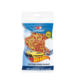 Esponja Condor Banho Hot Wheels