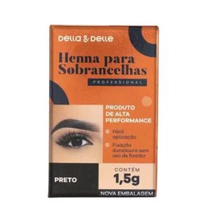 Henna Della&dell Sobrancelh 1,5g Preta