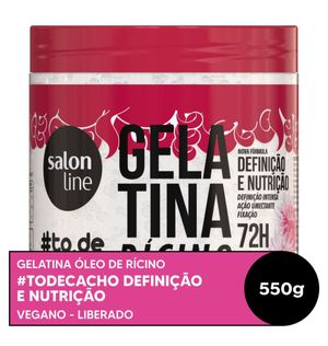Gelatina Capilar Salon Line #todecacho Óleo de Rícino 550g