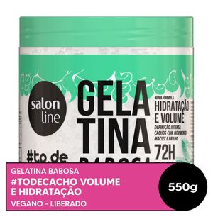 Gelatina Capilar Salon Line #todecacho Volume e Hidratação Babosa 550g