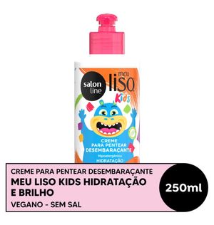 Creme de Pentear Meu Liso Kids  Desembaraçante Hidratação e Brilho Salon Line 300ml