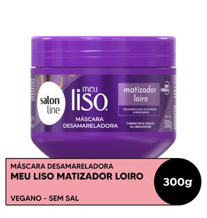 Máscara Capilar Matizadora Salon Line Meu Liso Loiro 300g