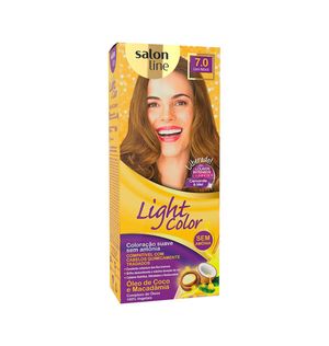 Coloração Salon Line Light Color Profissional 7.0 Louro Natural