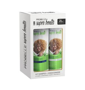 Kit Probelle Shampoo + Condicionador Crespo Babosa 1L