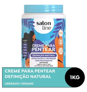 Creme Para Pentear Salon Line Definição Natural 1000g