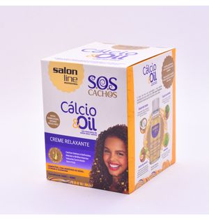 Kit Salon Line Cr.guanidina Para Relaxamento Calcio & Oil