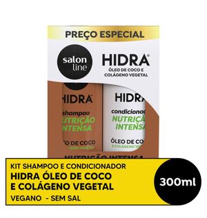 Kit Salon Line Hidra Coco Shampoo 300ml + Condicionador 300ml