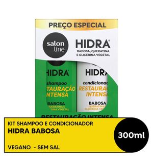 Kit Salon Line Hidra Restauração Intensa Shampoo 300ml + Condicionador 300ml