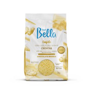 Cera Depil Bella Confete Cremosa Chocolate Branco 1000g