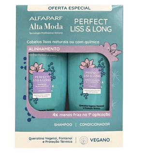 Kit Alta Moda Perfect Liss & Long Shampoo e Condicionador 300ml
