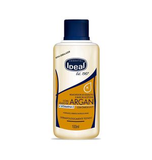 Removedor De Esmaltes Ideal Óleo de Argan - 100ml