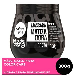 Máscara Matizadora Salon Line #Todecacho Preta 300g
