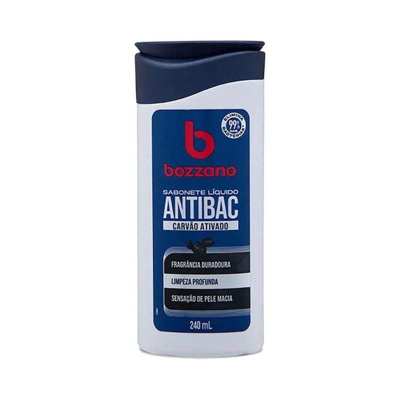Sabonete Liquido Bozzano 240ml Antibac Carvao Ativ