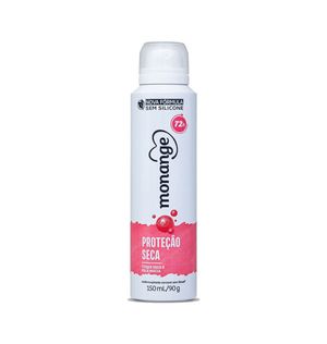 Desodorante Aerossol Antitranspirante Monange Feminino Proteção Seca 150ml