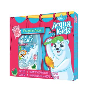 Kit Acqua Kids Shampoo + Condicionador 250ml Algodão Doce