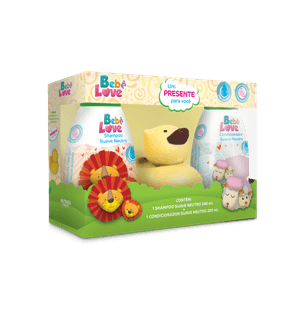 Kit Bebe Love Sh+cond Amarelo C/pres