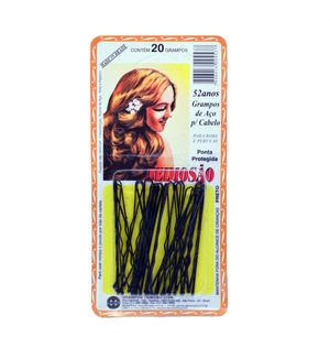 Grampo Teimoso 7 Cart.c/20 Preto