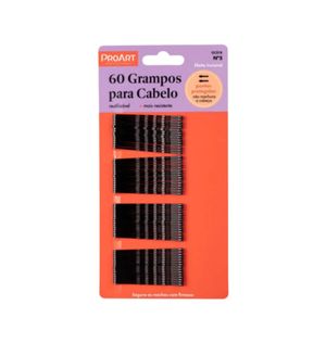 Grampo Proart P/cabelo 60 Un.n5 Preto