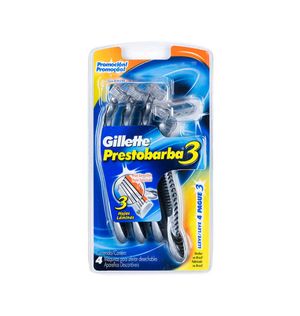 Aparelho Gillette Prestobarba 3 Leve 4 Pague 3 Masculino