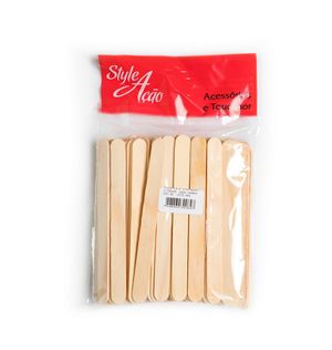 Espatula Style Acao De Mad.p/depilacao C/100(064)