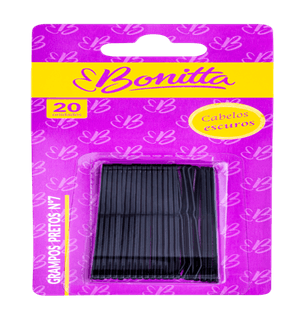 Grampo Marcoboni Bonita Preto N.7 C/20