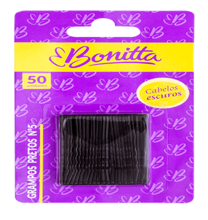 Grampo Marcoboni Bonita Preto N.5 C/50