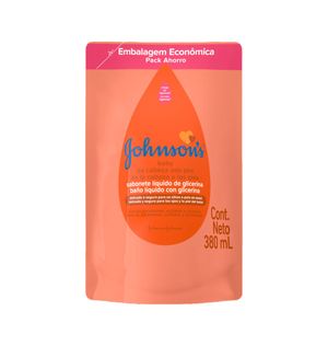 Sabonete Líquido Johnson's Baby Refil da Cabeça aos Pés 380ml