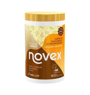 Máscara Capilar Novex de Tratamento Ultraprofundo Brilho Mágico Água de Arroz 400g