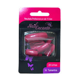 Unhas Postiças Fhaces Nail Encanto C.28 Vermelho