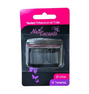 Unhas Postiças Fhaces Nail Encanto C.28 Preta