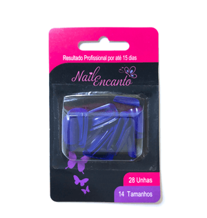 Unhas Postiças Fhaces Nail Encanto C.28 Azul