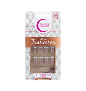 Unhas Postiças Fhaces Franc.28un.nude