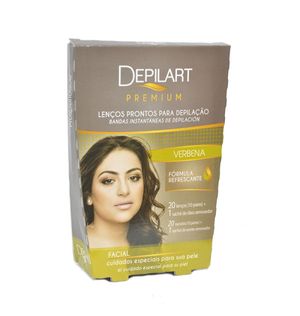 Lenços Prontos Depilart Premium Facial Verbena