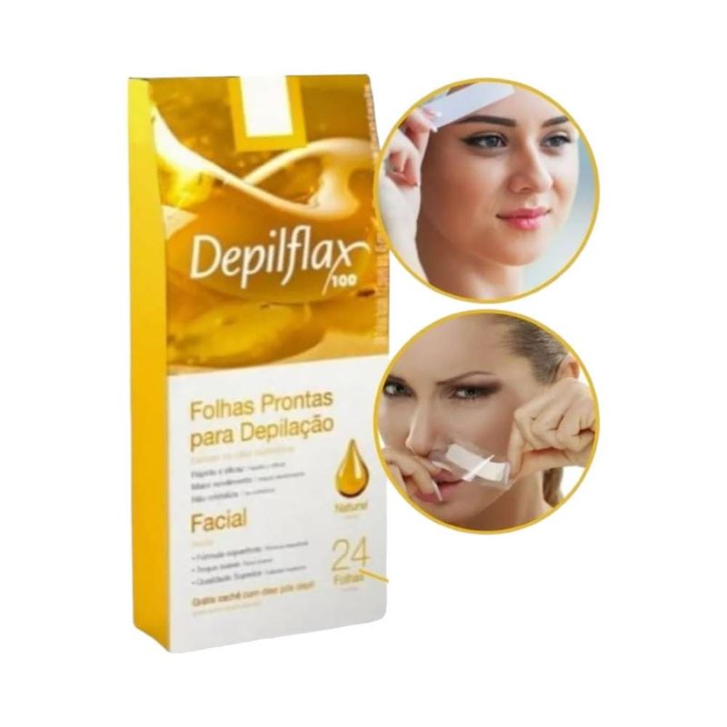 Folhas Prontas Depilflax Depil.corp.c/20 Natural