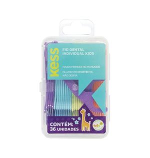 Fio Dental Individual Kess Kids 36 Unidades