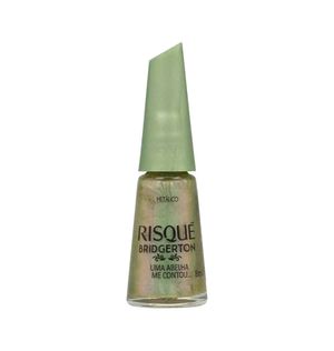 Esmalte Verde Metálico Risqué Bridgerton Uma Abelha Me Contou