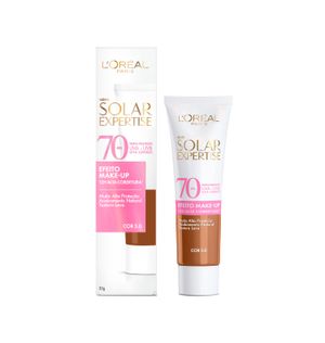 Protetor Facial L'Oréal Solar Expertise FPS 70 Efeito Makeup Cor 5.0 30g