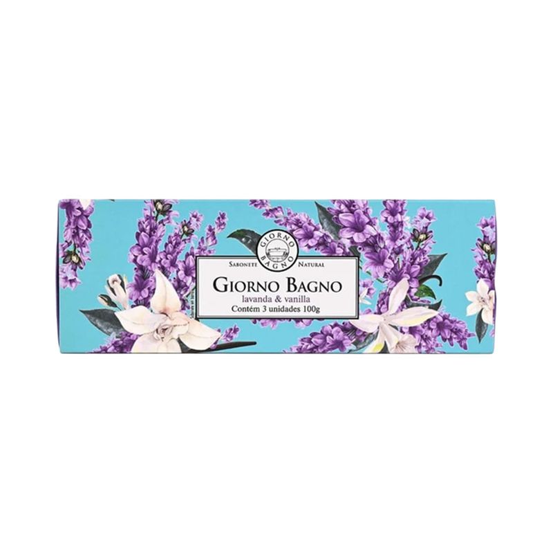 Kit 3 Sabonetes Giorno Bagno Lavanda e Vanilla 100g-1769804562843