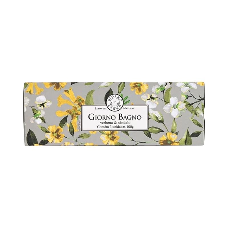 Kit 3 Sabonetes Giorno Bagno Verbena e Sândalo 100g-1769804580704