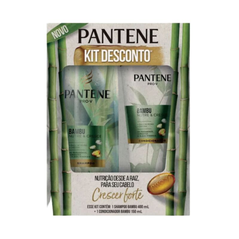 Kit Pantene Bambu  Shampoo 400ml +  Condicionador 150ml-1769806328106