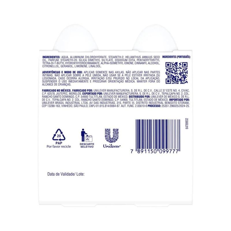 Kit Rexona Des Rollon C/2 Power Dry