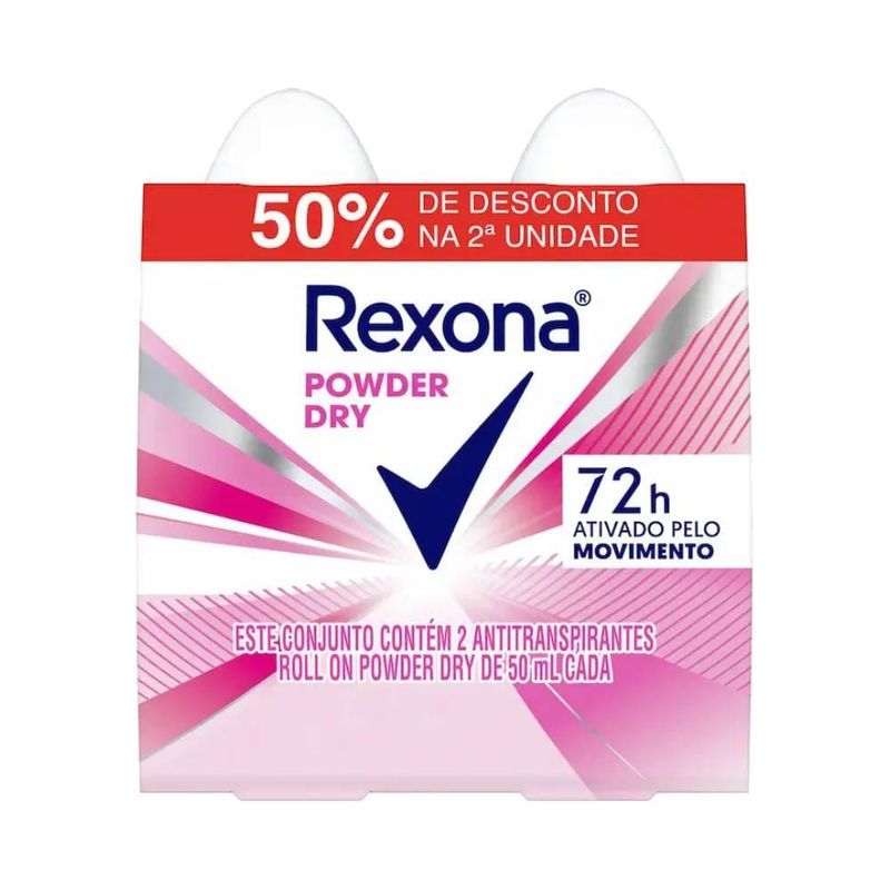 Kit Rexona Des Rollon C/2 Power Dry